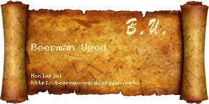 Beerman Ugod névjegykártya